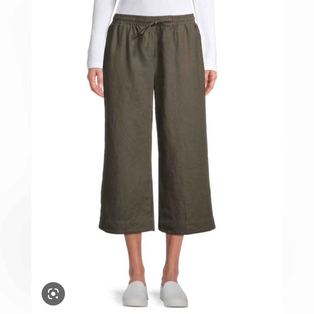 James Perse drawstring cropped cotton pants